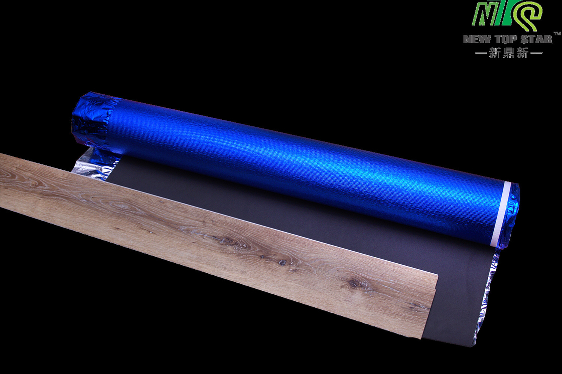3 In 1 Hardwood Flooring Underlayment 3mm 100KGS/CBM Foil Backed Laminate Underlay